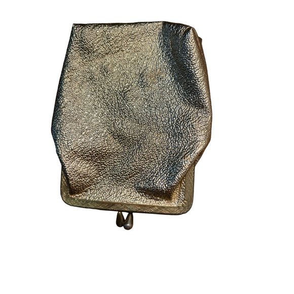 Vintage Retro Metallic Gold Cosmetic Bag - Picture 3 of 4